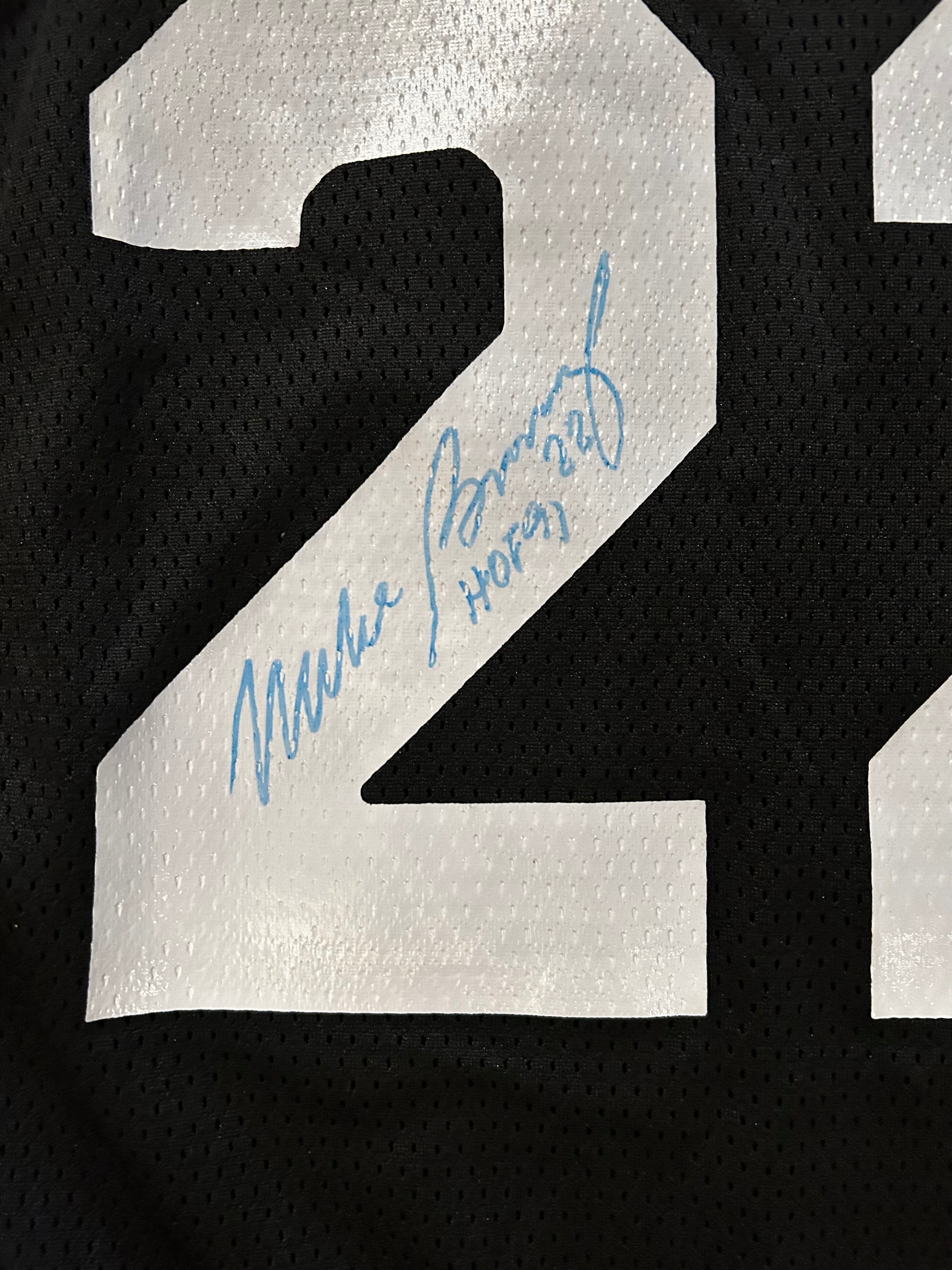 Mike, bossy worn children’s foundation jersey signed photo matched📸
