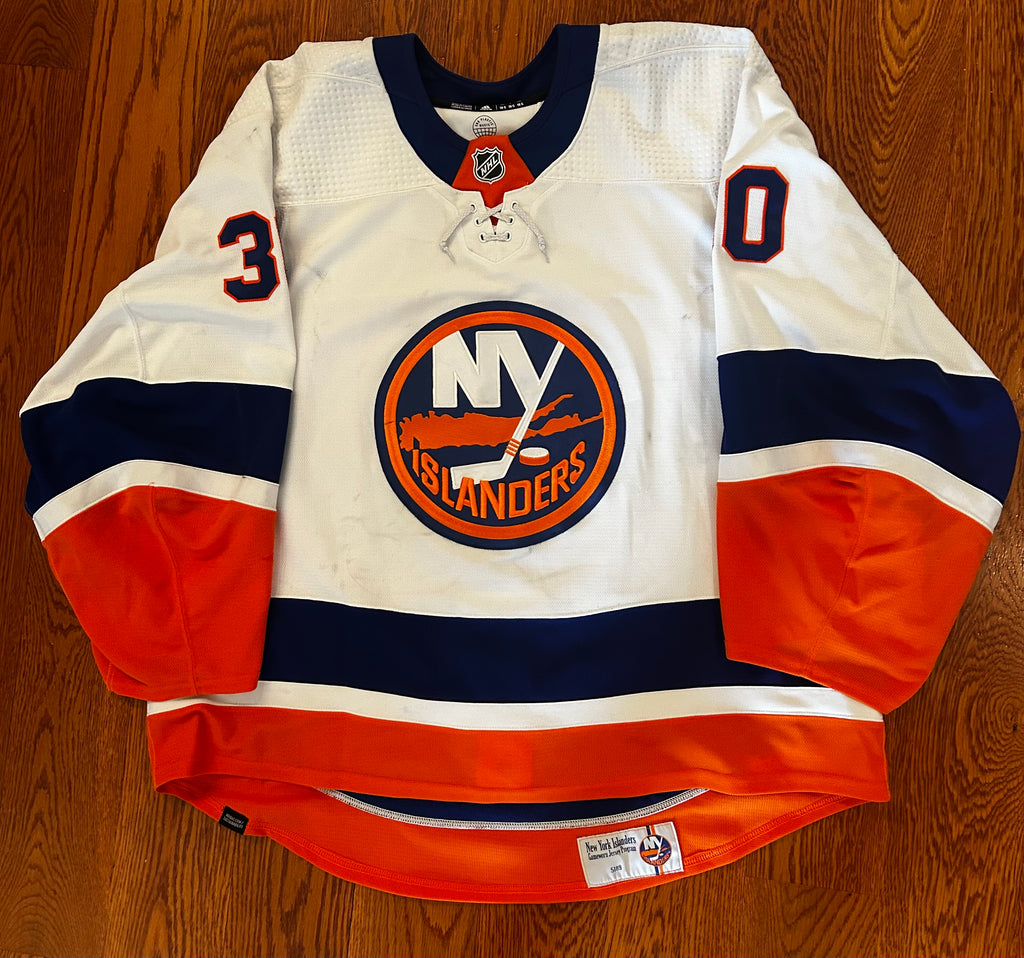 Ilya Sorokin game worn away signed jersey photo matched📸 with LOA