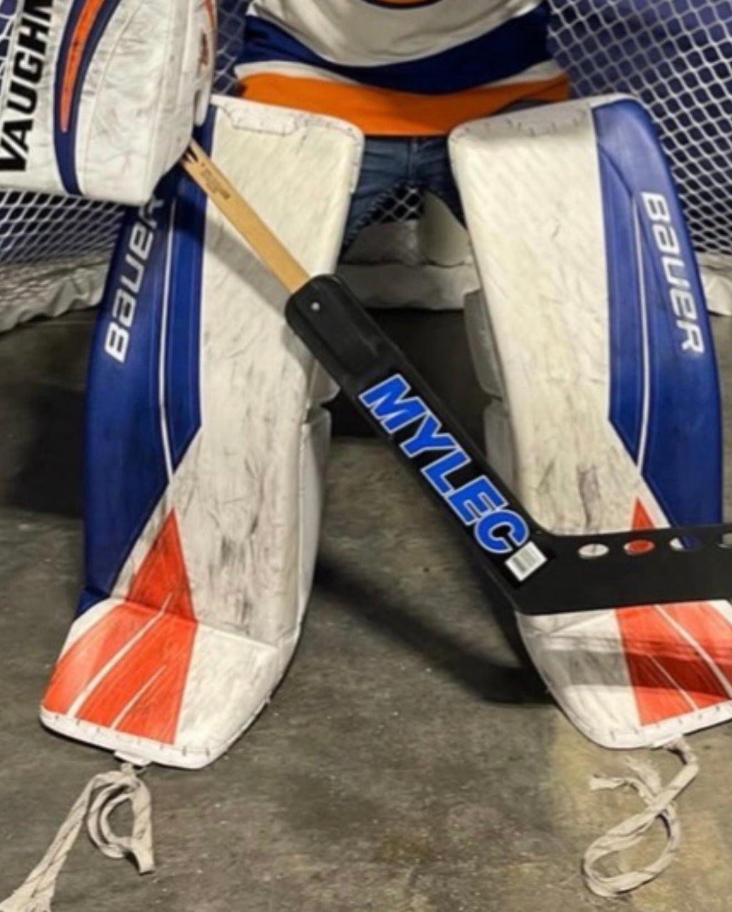 ISO Sorokin game worn pads preferably the set the picture shows