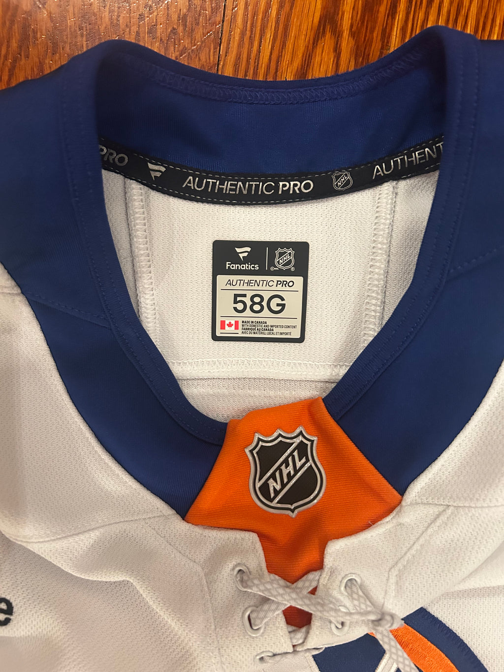 Ilya Sorokin game worn away jersey with LOA, signed and Photo matched📸
