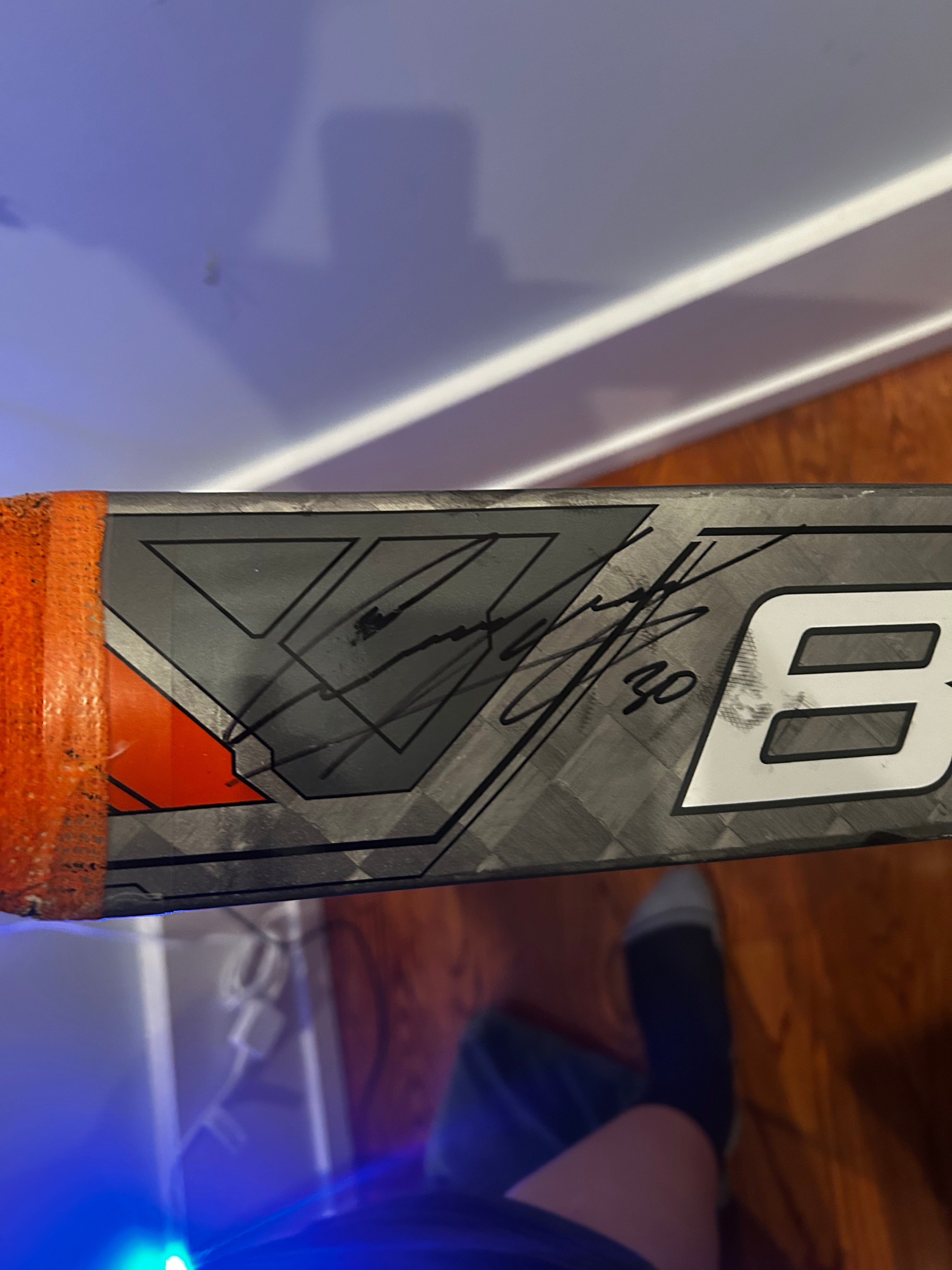 Sorokin game used stick photo matched📸 signed with LOA