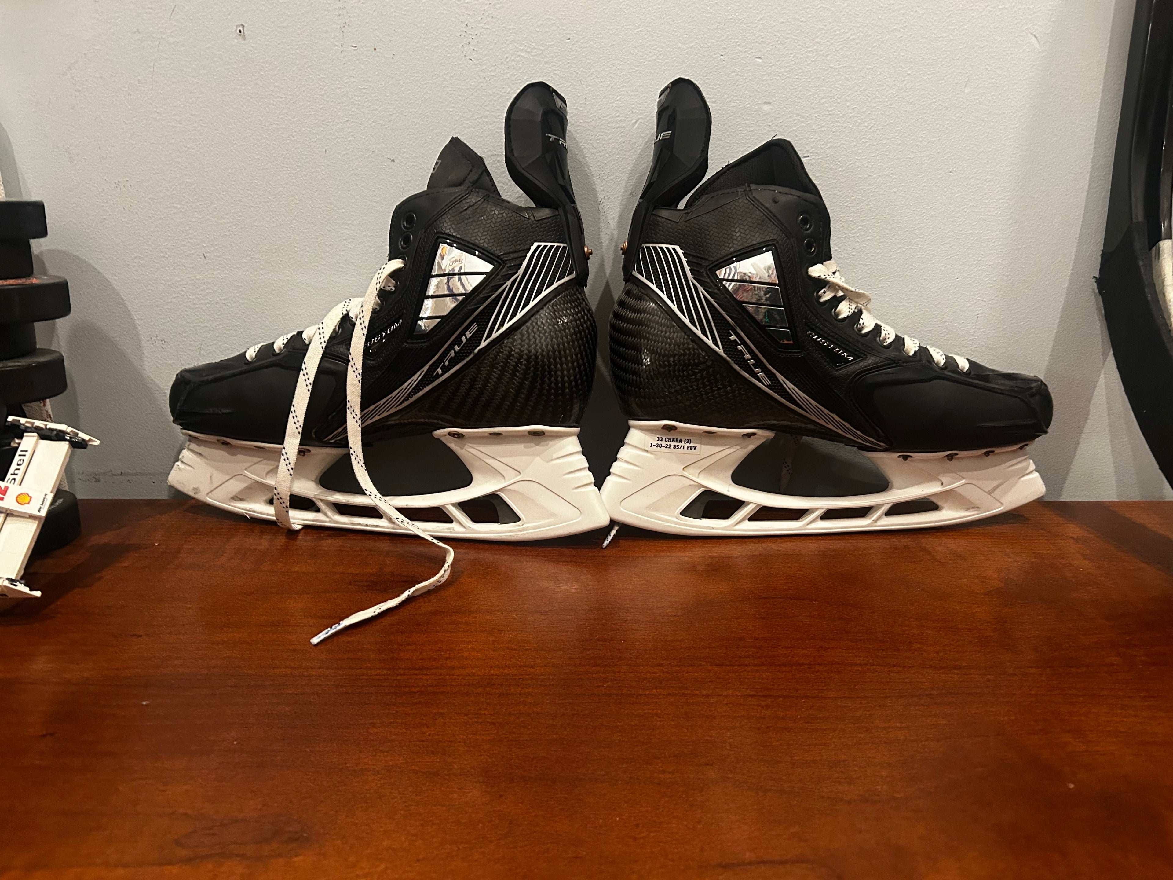 Zeno Chara, used skate bag with LOA and game worn skates
