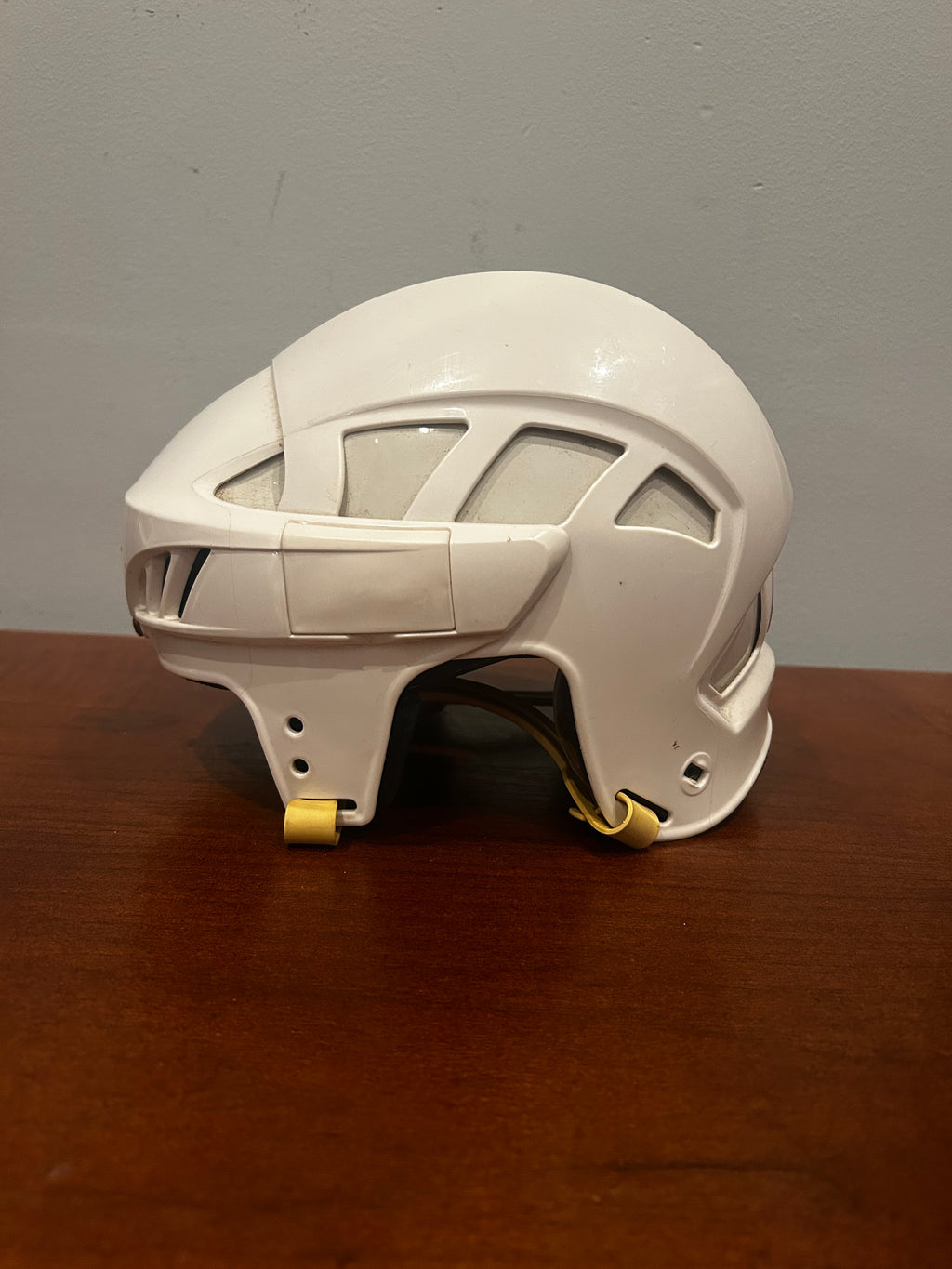 Kyle Okposo game used team USA helmet.