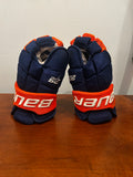 Ryan Pulock game used gloves signed
