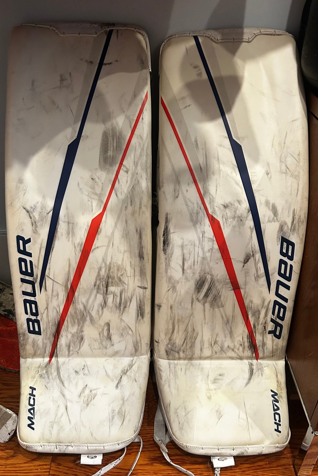 Ilya Sorokin game used pads photo matched📸 with LOA