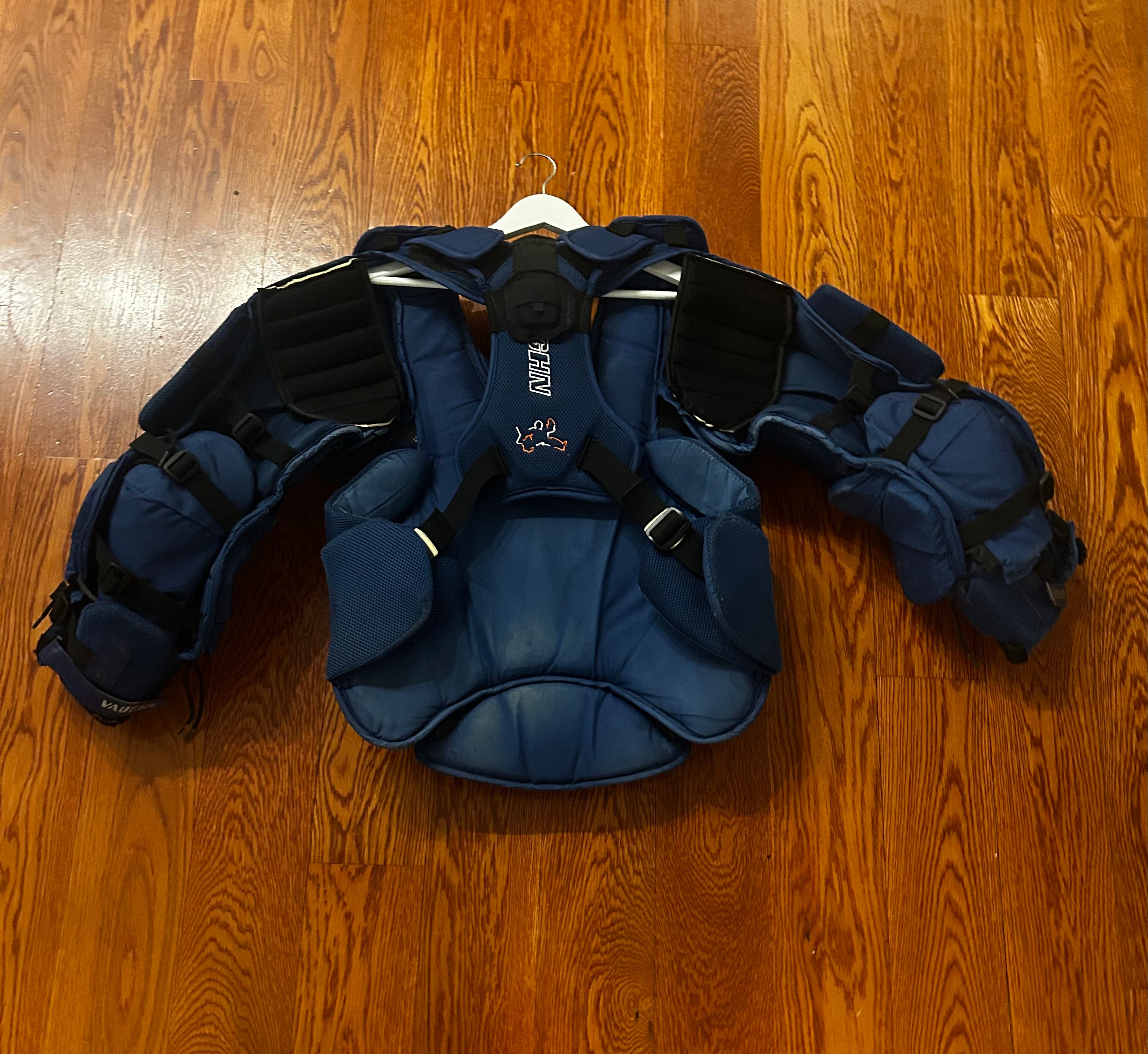 Thomas Greiss game used chest protector with LOA