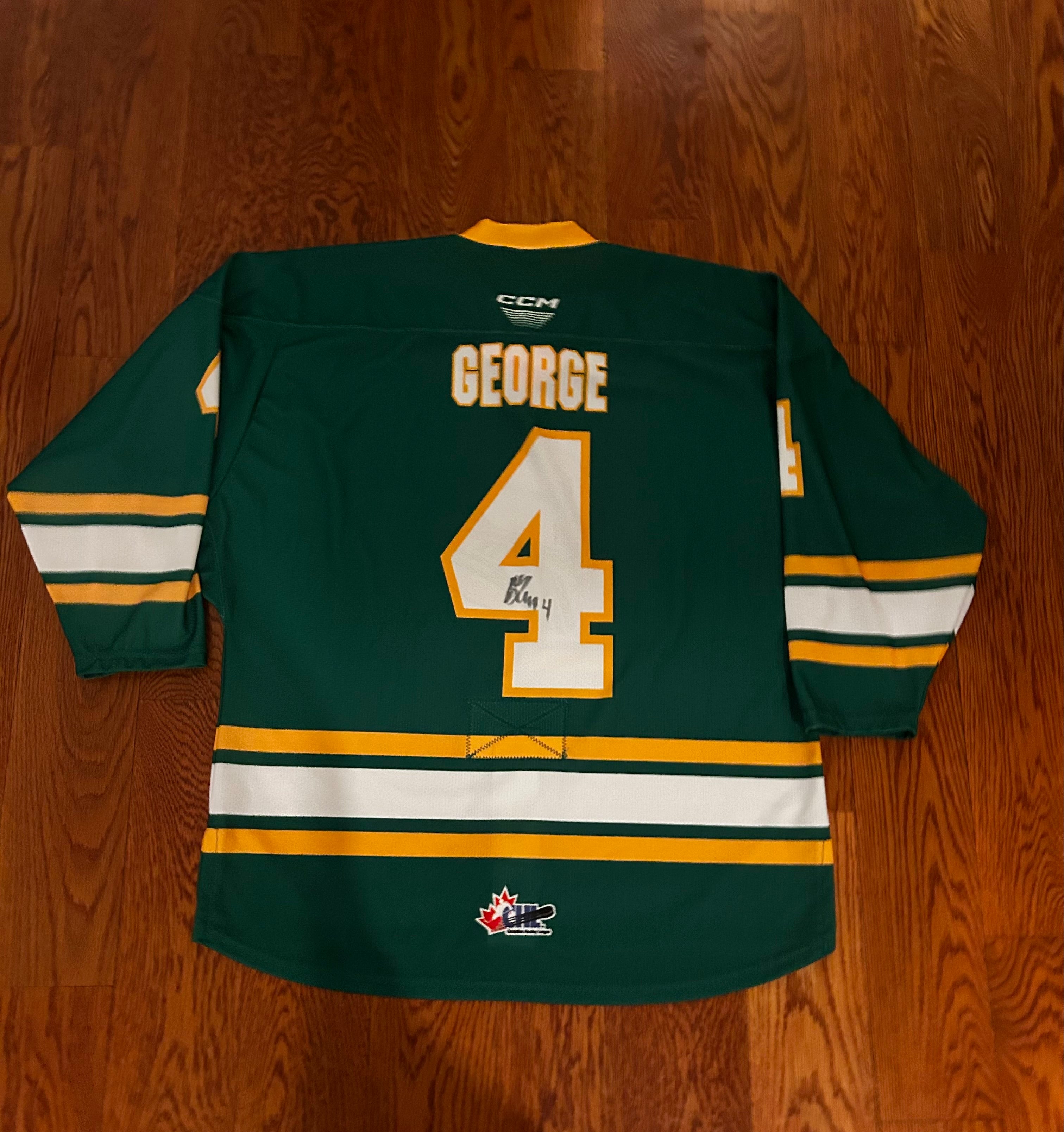 Isaiah George game worn jersey signed